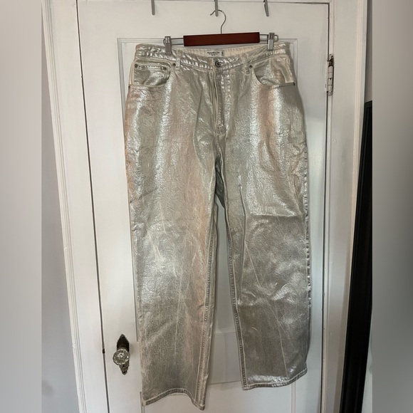 Silver Abercrombie Jeans - Picture 5 of 9